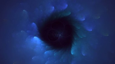 Soyut çok renkli fraktal ışık arkaplanı 3B görüntüleme