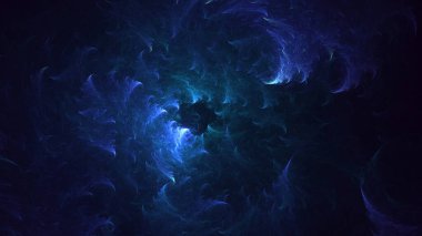 Soyut çok renkli fraktal ışık arkaplanı 3B görüntüleme