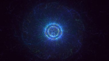 3B soyut yuvarlak ışık arkaplanı oluşturma