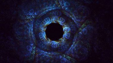 3B soyut yuvarlak ışık arkaplanı oluşturma