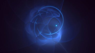 3B soyut renkli fraktal ışık arkaplanı oluşturma