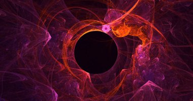 3B soyut renkli fraktal ışık arkaplanı oluşturma