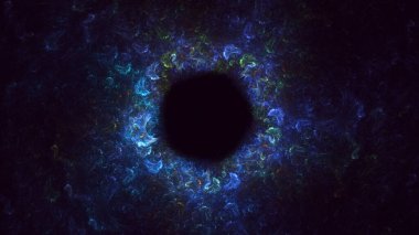 3B soyut renkli fraktal ışık arkaplanı oluşturma