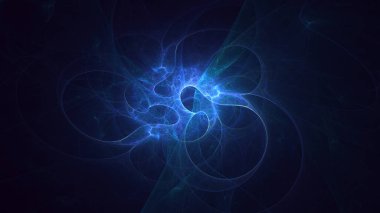 3B soyut renkli fraktal ışık arkaplanı oluşturma