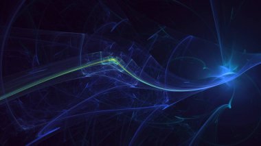 3D, soyut çok renkli teknoloji fraktal ışık arkaplanı oluşturuluyor