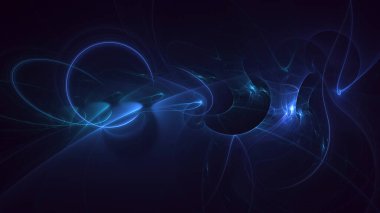 Soyut çok renkli fraktal ışık arkaplanı 3B görüntüleme