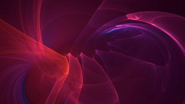 3B soyut renkli fraktal ışık arkaplanı oluşturma