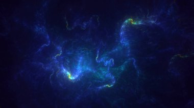 3B soyut renkli fraktal ışık arkaplanı oluşturma