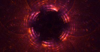 3B soyut renkli fraktal ışık arkaplanı oluşturma