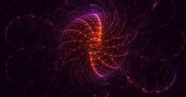 3B soyut renkli fraktal ışık arkaplanı oluşturma