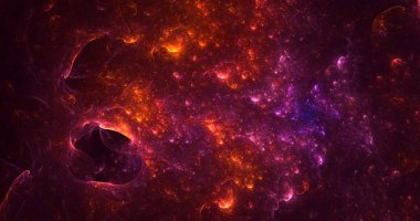 3B soyut renkli fraktal ışık arkaplanı oluşturma