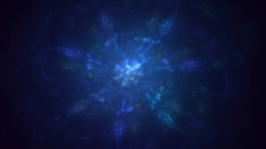 Soyut çok renkli fraktal ışık arkaplanı 3B görüntüleme