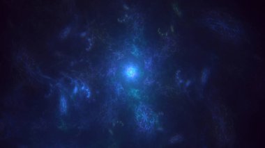 Soyut çok renkli fraktal ışık arkaplanı 3B görüntüleme