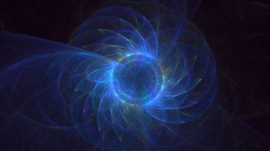 3B soyut yuvarlak ışık arkaplanı oluşturma