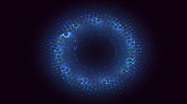 3B soyut yuvarlak ışık arkaplanı oluşturma