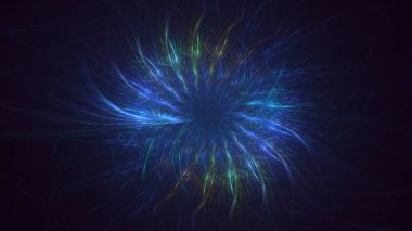 3B soyut yuvarlak ışık arkaplanı oluşturma