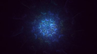 3B soyut yuvarlak ışık arkaplanı oluşturma