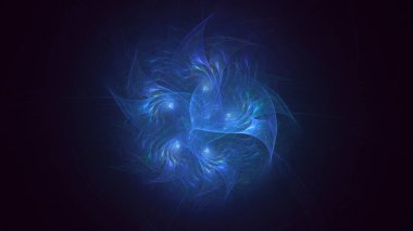 3D, soyut çok renkli teknoloji fraktal ışık arkaplanı oluşturuluyor