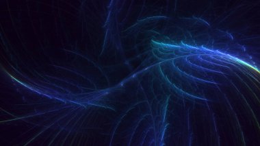 3D, soyut çok renkli teknoloji fraktal ışık arkaplanı oluşturuluyor