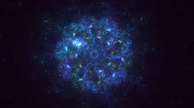 Soyut çember ışık arkaplanı oluşturuluyor