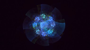 Soyut çember ışık arkaplanı oluşturuluyor