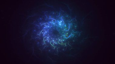 Soyut çember ışık arkaplanı oluşturuluyor