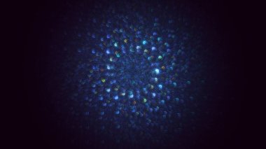 Soyut çember ışık arkaplanı oluşturuluyor