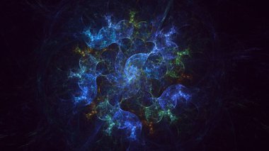 Soyut çember ışık arkaplanı oluşturuluyor