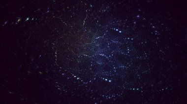 Soyut çok renkli fraktal ışık arkaplanı 3B görüntüleme