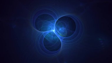 Soyut çok renkli fraktal ışık arkaplanı 3B görüntüleme