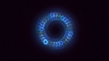 Soyut çok renkli fraktal ışık arkaplanı 3B görüntüleme