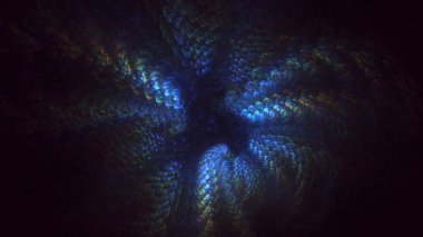 Soyut çok renkli fraktal ışık arkaplanı 3B görüntüleme