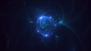 3D, soyut çok renkli teknoloji fraktal ışık arkaplanı oluşturuluyor