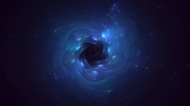 3D, soyut çok renkli teknoloji fraktal ışık arkaplanı oluşturuluyor