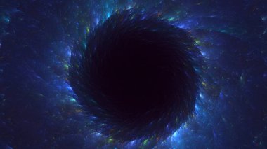 3D, soyut çok renkli teknoloji fraktal ışık arkaplanı oluşturuluyor