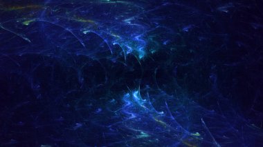 Soyut çok renkli fraktal ışık arkaplanı 3B görüntüleme