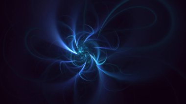 Soyut çok renkli fraktal ışık arkaplanı 3B görüntüleme