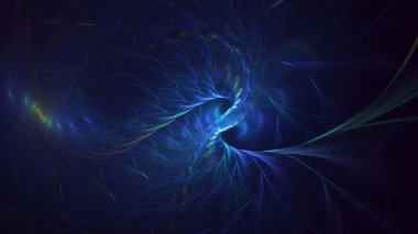 Soyut çok renkli fraktal ışık arkaplanı 3B görüntüleme