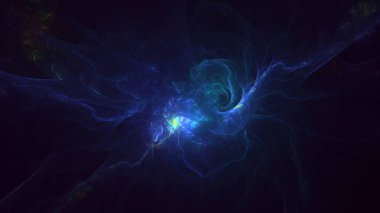 Soyut çok renkli fraktal ışık arkaplanı 3B görüntüleme