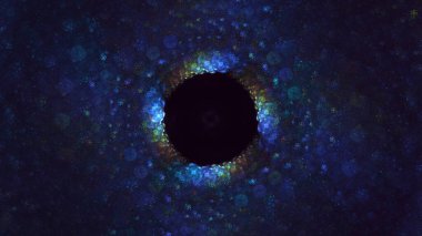 Soyut çok renkli fraktal ışık arkaplanı 3B görüntüleme