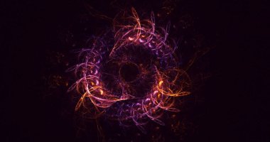 Soyut çember ışık arkaplanı oluşturuluyor