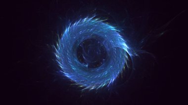 Soyut çember ışık arkaplanı oluşturuluyor