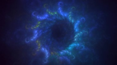 Soyut çok renkli fraktal ışık arkaplanı 3B görüntüleme