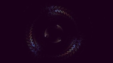 3B soyut renkli fraktal ışık arkaplanı oluşturma