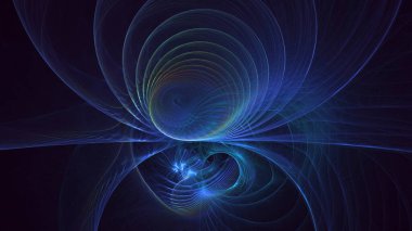 3B soyut renkli fraktal ışık arkaplanı oluşturma