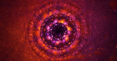 3B soyut renkli fraktal ışık arkaplanı oluşturma