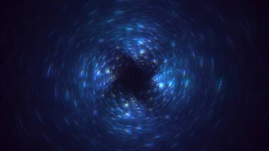 3D, soyut çok renkli teknoloji fraktal ışık arkaplanı oluşturuluyor