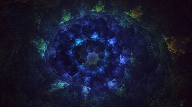 Soyut çember ışık arkaplanı oluşturuluyor