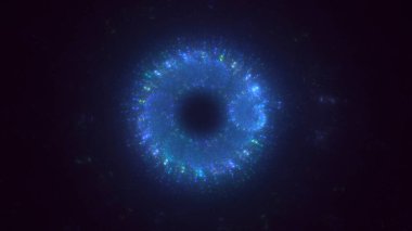 Soyut çember ışık arkaplanı oluşturuluyor