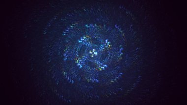 Soyut çember ışık arkaplanı oluşturuluyor